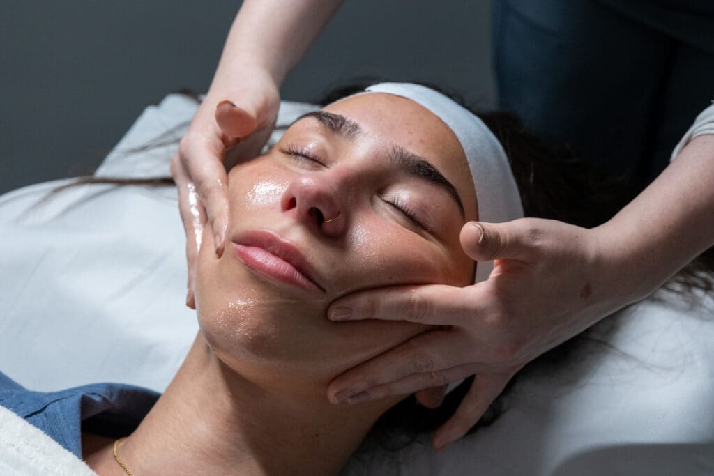 Image of facial in Huddersfield with Ell Glow