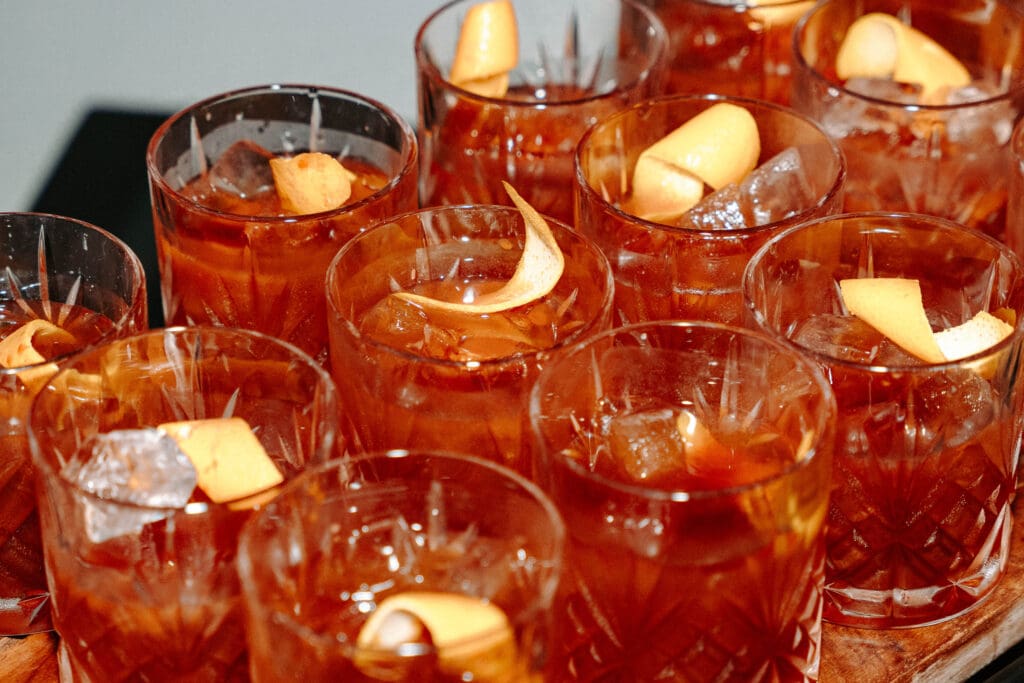 Image of Cocktails from Pudding Run Wrapped event at Cedar Court Bradford