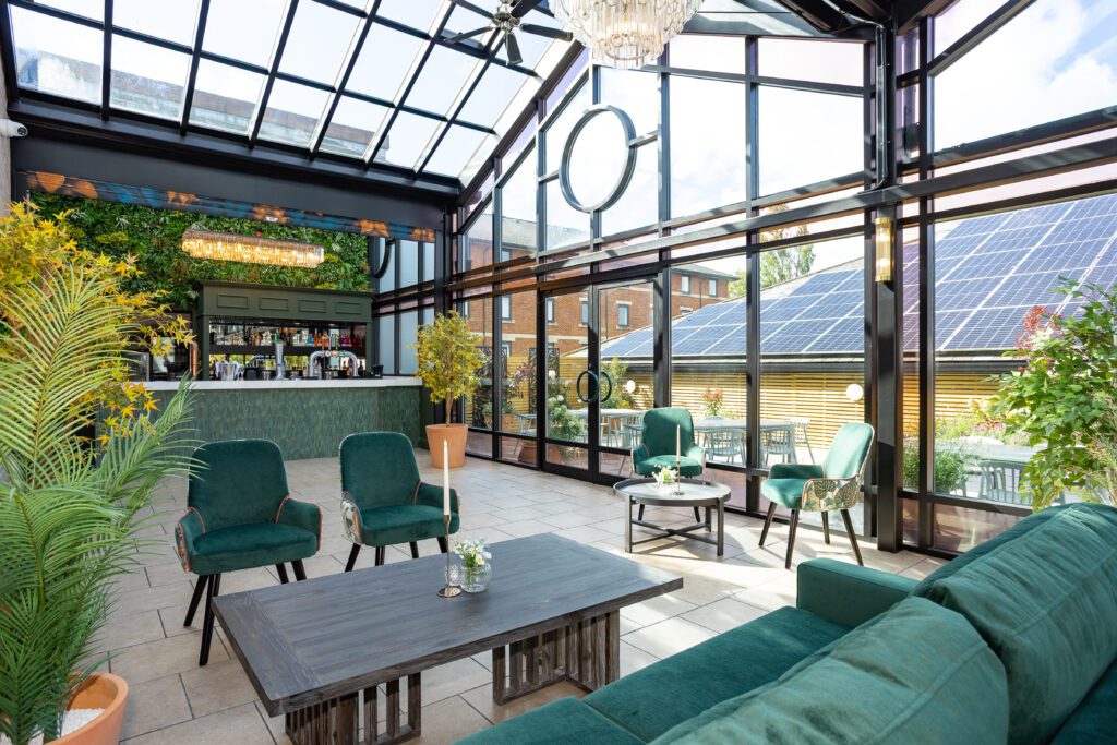 Image of Cedar Court Bradford Evergreen Conservatory and Terrace with Private Bar