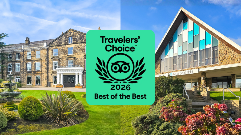 Image of Tripadvisor Travellers Choice award 2026 for Harrogate and Huddersfield