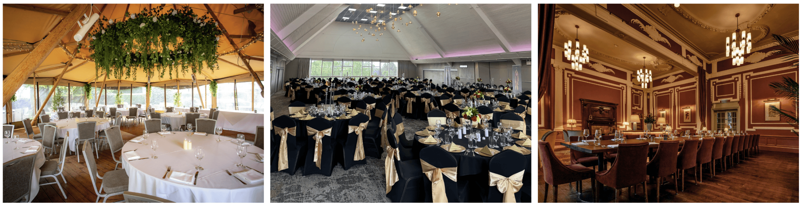 Private room setup for a celebration of life at Cedar Court Hotels